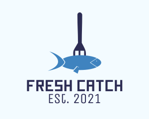 Fish Seafood Buffet  logo design
