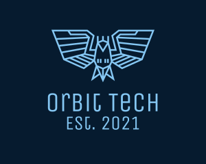 Blue Robotic Bird logo