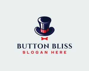 Gentleman Hat Ribbon logo design