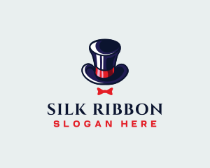 Gentleman Hat Ribbon logo design