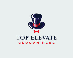 Gentleman Hat Ribbon logo design