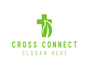 Organic Eco Cross logo design