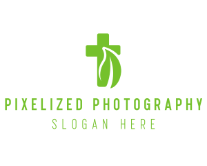 Organic Eco Cross logo design