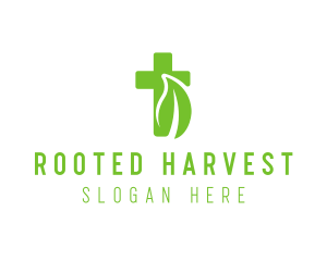 Organic Eco Cross logo design