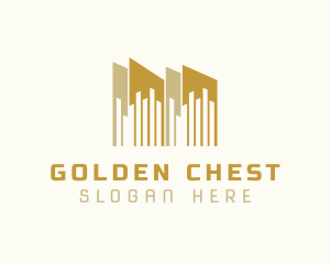 Golden Building Property logo design