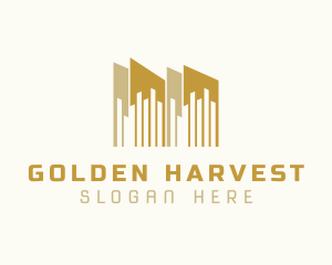 Golden Building Property logo design