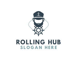 Captain Ship Wheel logo design