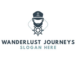 Captain Ship Wheel logo design