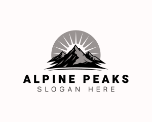 Mountain Alpine Travel logo design