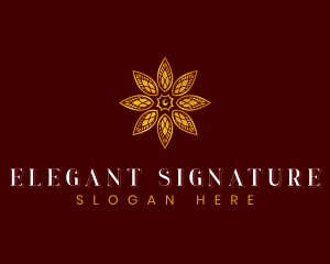 Elegant Leaf Spa logo design