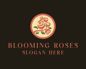 Rose Flower Bouquet logo design