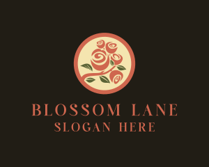 Rose Flower Bouquet logo design