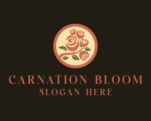 Rose Flower Bouquet logo design