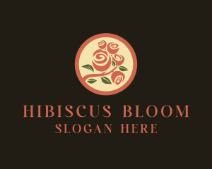 Rose Flower Bouquet logo design