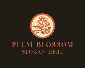 Rose Flower Bouquet logo design