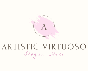 Feminine Aesthetic Watercolor logo design