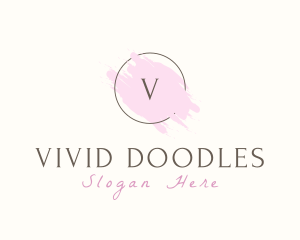 Feminine Aesthetic Watercolor logo design