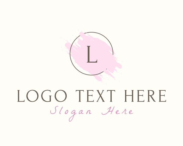 Feminine Aesthetic Watercolor logo