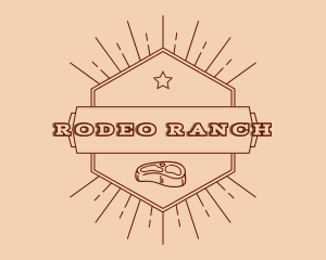 Brown Steakhouse Ranch  logo design