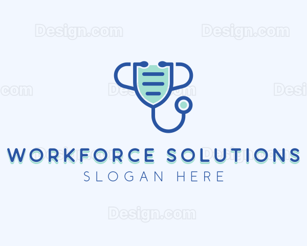 Medical Face Mask Stethoscope Logo