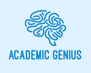 Blue Brain Mind logo design