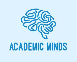 Blue Brain Mind logo design