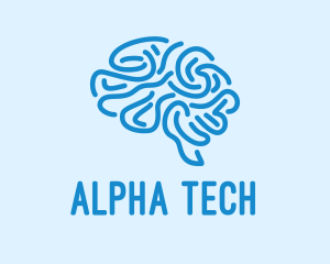 Blue Brain Mind logo design