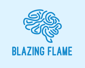 Blue Brain Mind logo design