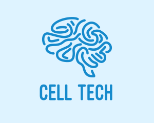 Blue Brain Mind logo design