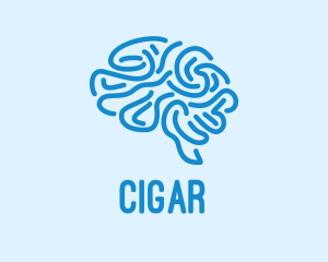 Blue Brain Mind logo design