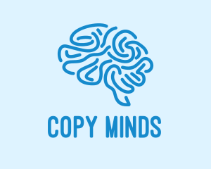 Blue Brain Mind logo design