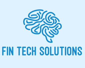 Blue Brain Mind logo design