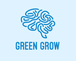 Blue Brain Mind logo design