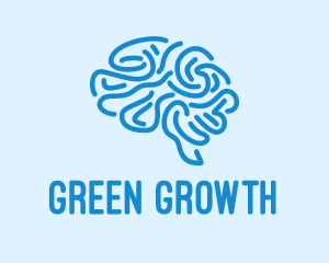 Blue Brain Mind logo design