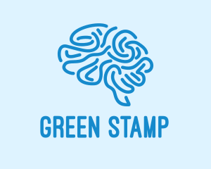 Blue Brain Mind logo design