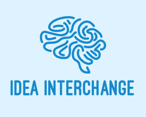 Blue Brain Mind logo design