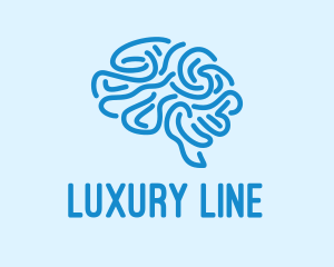 Blue Brain Mind logo design