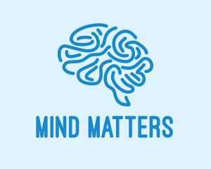 Blue Brain Mind logo design