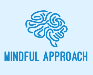 Blue Brain Mind logo design