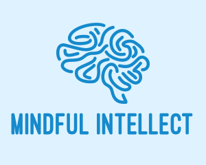 Blue Brain Mind logo design