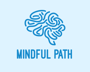 Blue Brain Mind logo design