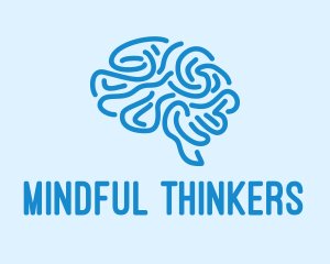 Blue Brain Mind logo design