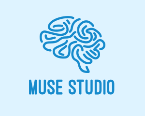 Blue Brain Mind logo design