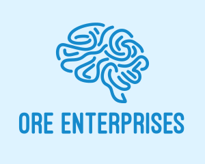 Blue Brain Mind logo design