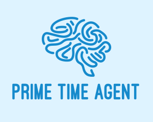 Blue Brain Mind logo design