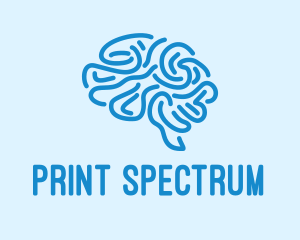 Blue Brain Mind logo design