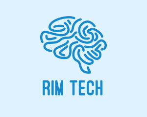 Blue Brain Mind logo design