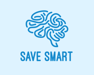 Blue Brain Mind logo design