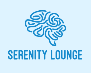 Blue Brain Mind logo design