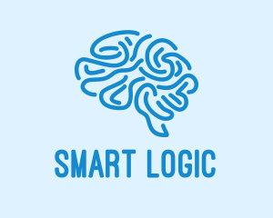 Blue Brain Mind logo design